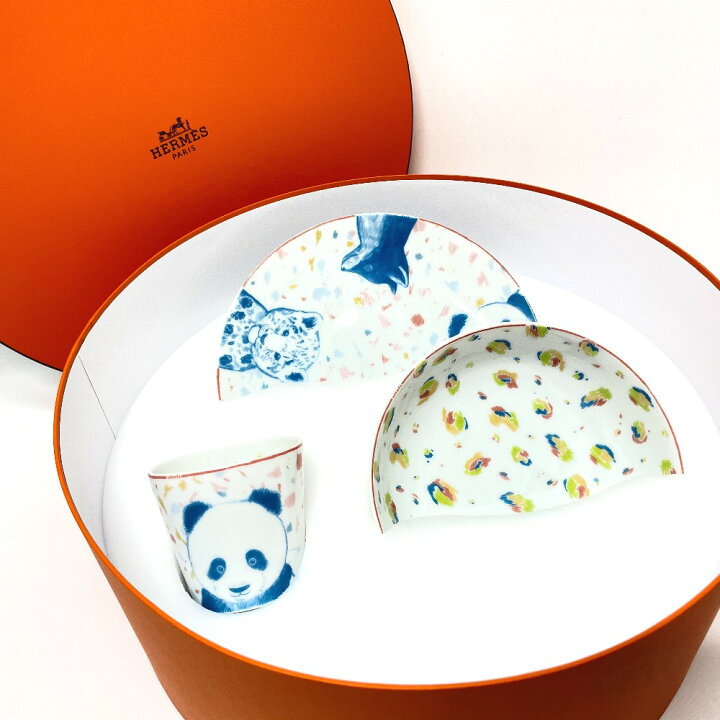 楽天市場】HERMES エルメス ベビーギフト アニマル パスパス 食器3点 