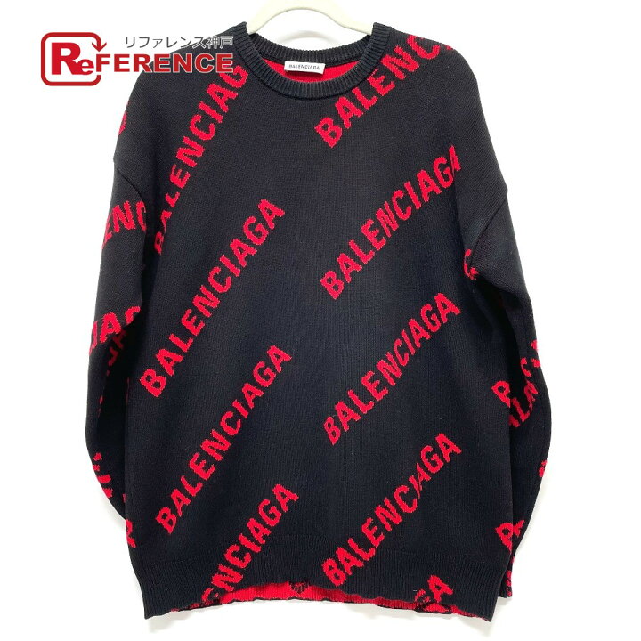 BALENCIAGAニットロゴ総柄