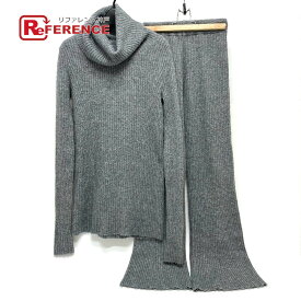 REDYAZEL レディアゼル リブニット フレアパンツ タートルネック セットアップ Cotton (1149),Microfiber (1865),ABS (1201),Acrylic (1767),Polyester (1168),PVC (1178),Stainless stee /ポリエステル レディース グレー 【中古】