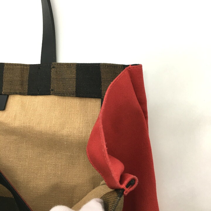 楽天市場】FENDI フェンディ 8BH252 ショッピングバッグ ペカン柄 
