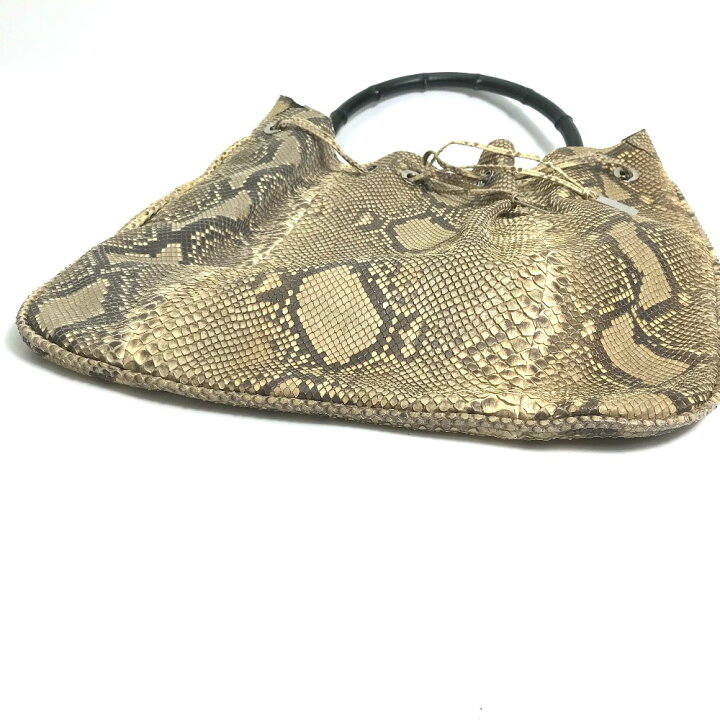 楽天市場】GUCCI グッチ 001.4006 バンブー パイソン柄 ワンショルダー 