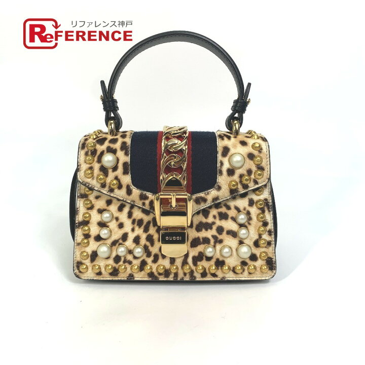 楽天市場】GUCCI グッチ 470270 レオパード ヒョウ柄 シルヴィ 2WAY 