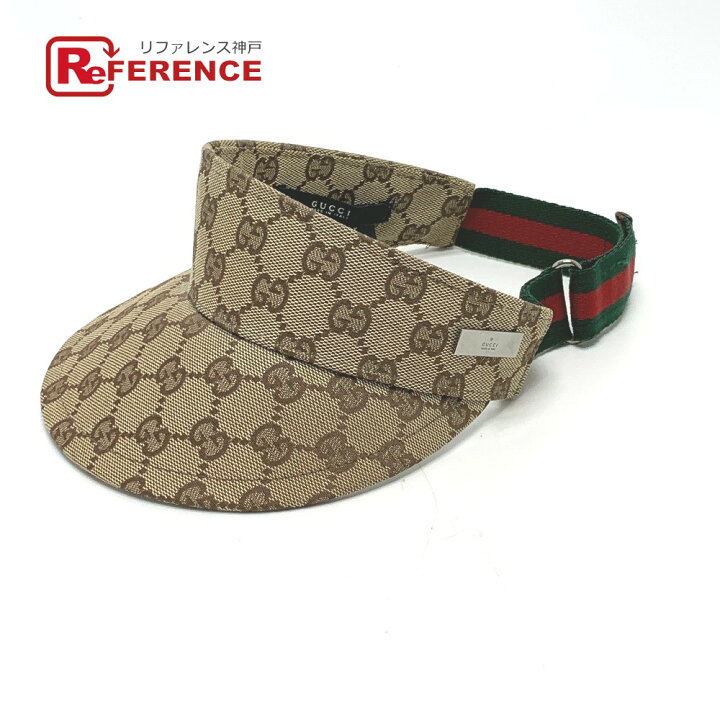 楽天市場】GUCCI グッチ GG シェリーライン 帽子 サンバイザー GG 