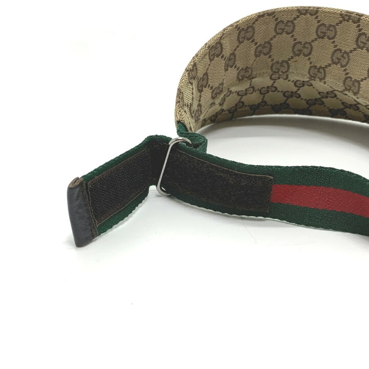 楽天市場】GUCCI グッチ GG シェリーライン 帽子 サンバイザー GG 
