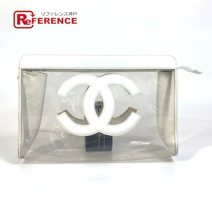 楽天市場】CHANEL シャネル CC ココマーク 透明バッグ クリア クラッチ 
