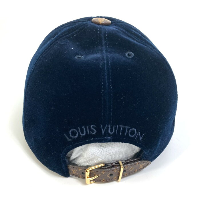 Louis Vuitton M7791L Cap LV Touch Cotton Blue Marine L Men's  w/Accessories