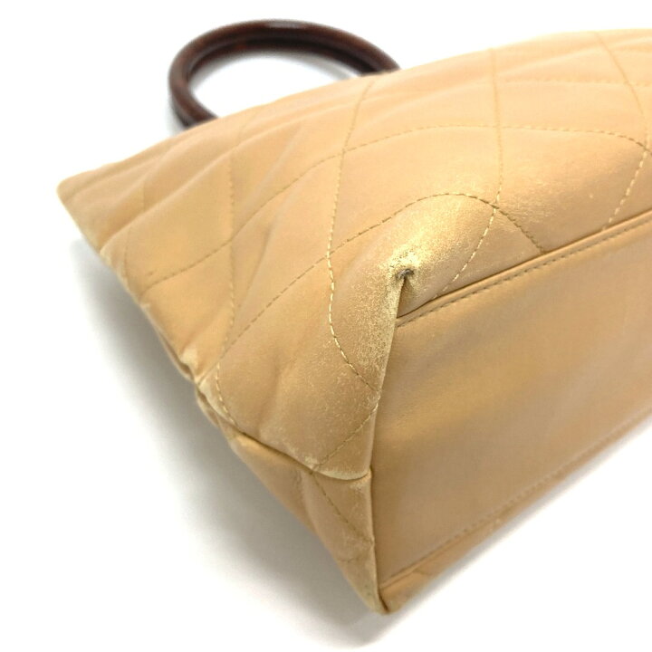 楽天市場】CHANEL シャネル CC ココマーク マトラッセ ウッドハンドル 