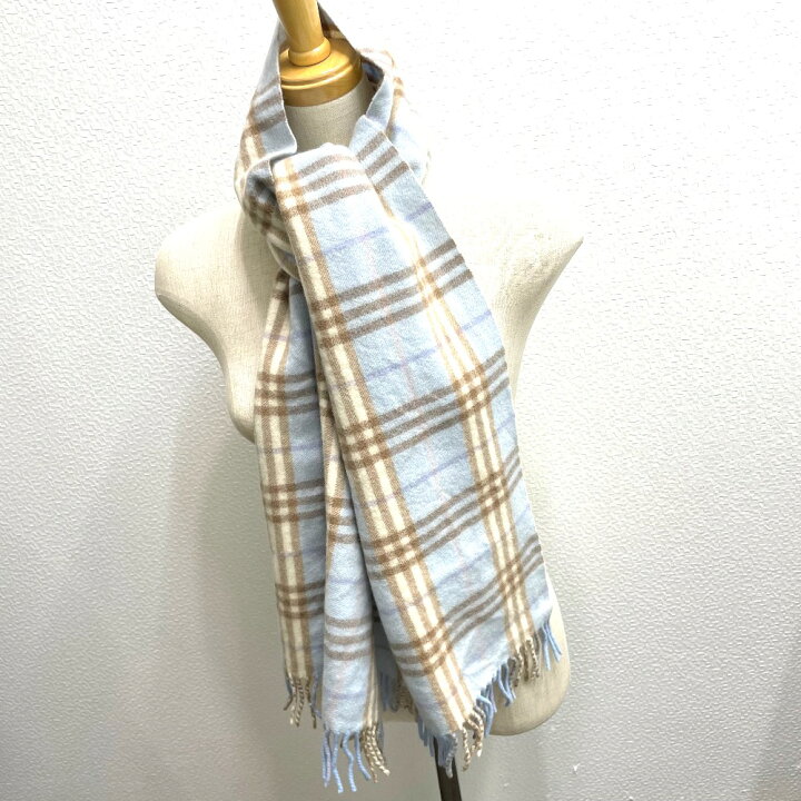 楽天市場】BURBERRY バーバリー チェック 新タグ/フリンジ 