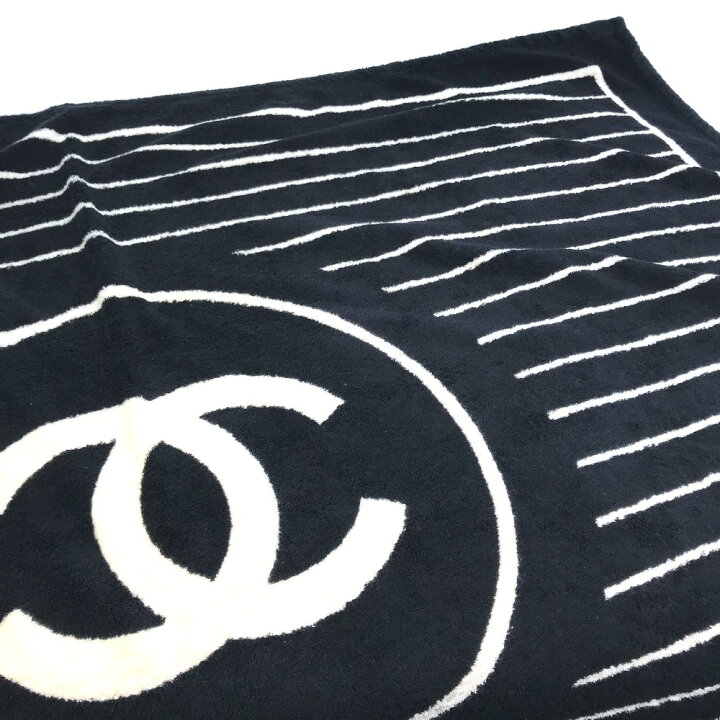 楽天市場】CHANEL シャネル ココマーク CC 大判 タオルケット タオル 
