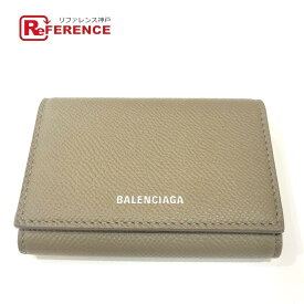 BALENCIAGA バレンシアガ 581099 ヴィル アコーディオン ウォレット 小物 カードケース レザー レディース ブラウン系 【中古】