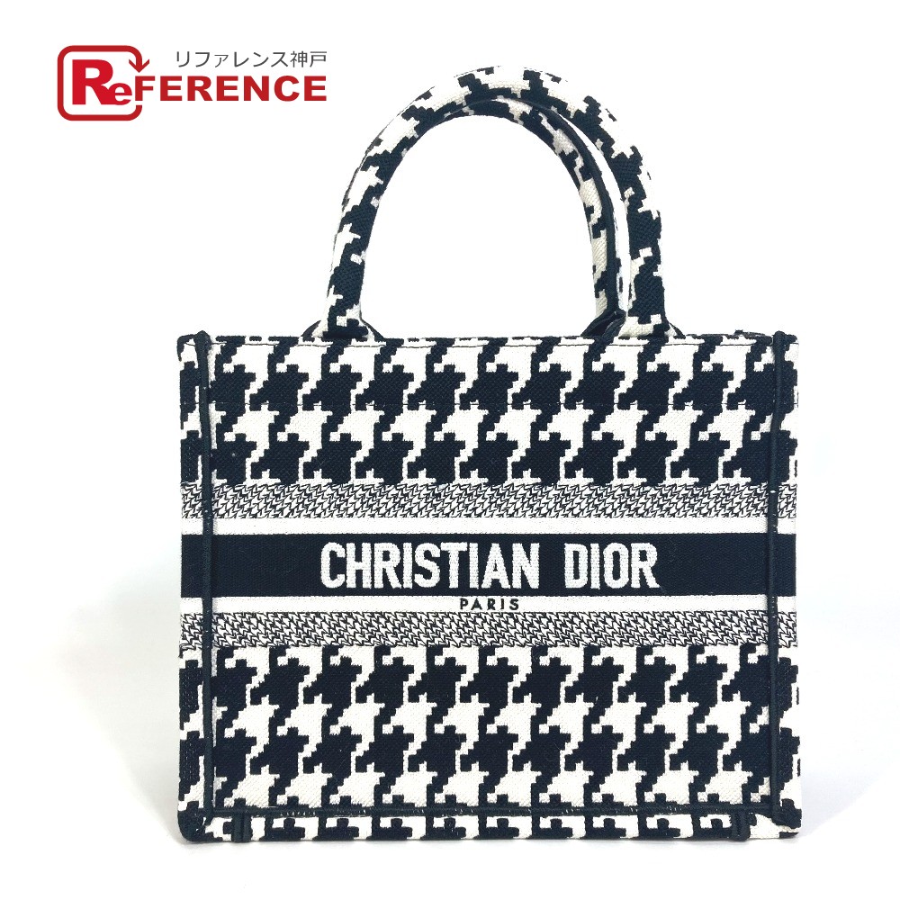 ディオール Dior ブックトート スモール 千鳥格子 ハンドバッグ マクロ