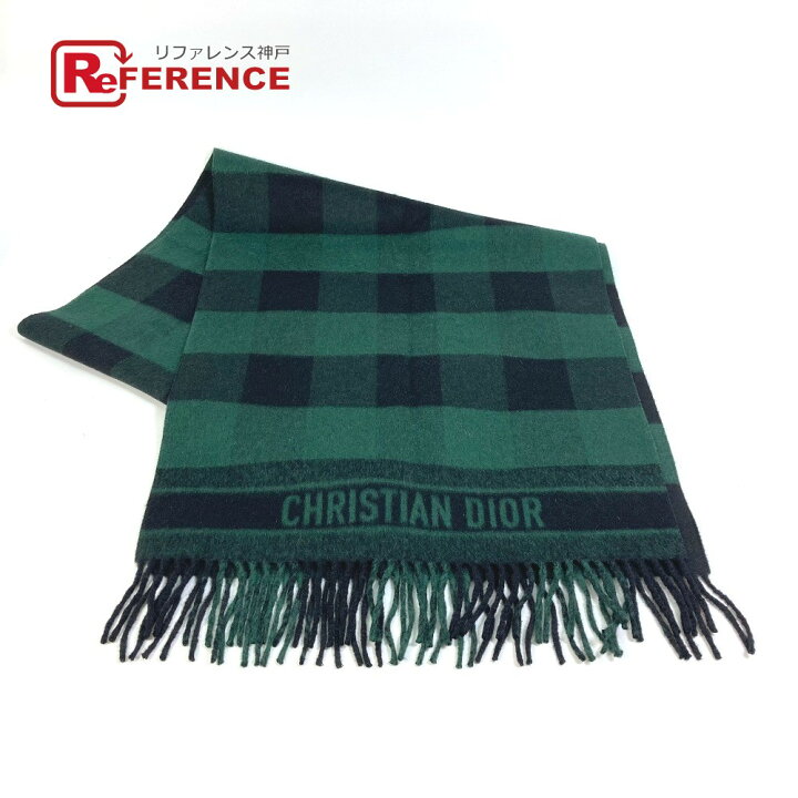 楽天市場】Dior ディオール 95CHE200100 ロゴ フリンジ チェック柄  
