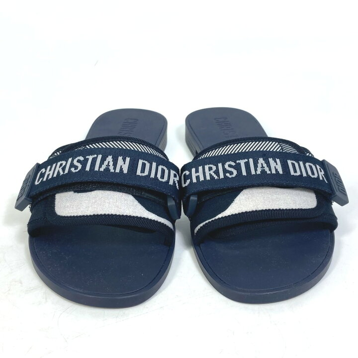 中古品)Dior ディオール D-wander サンダル ネイビー