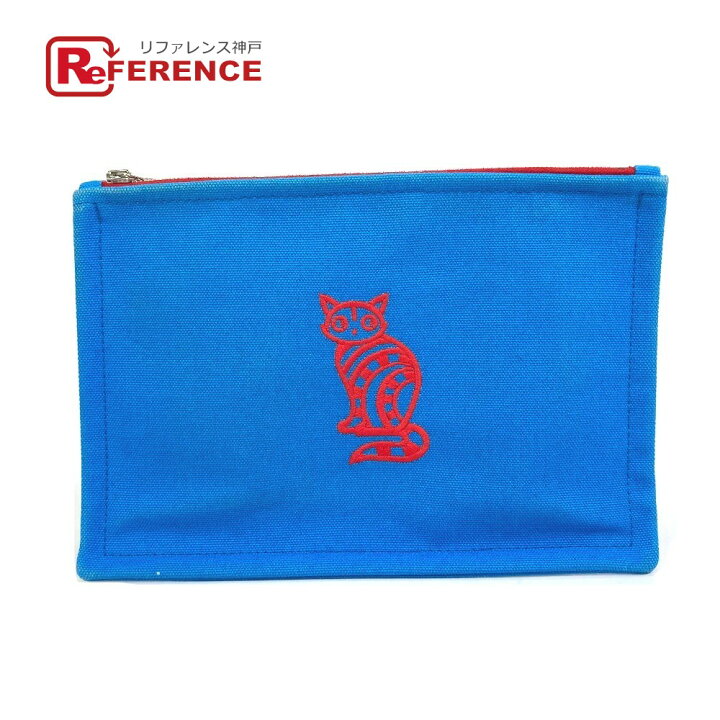 楽天市場】HERMES エルメス 猫たちの王 MITSOUミツ キャット ポーチ 