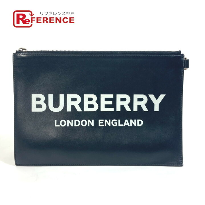 楽天市場】BURBERRY バーバリー ポーチ ロゴ ストラップ付 クラッチ  
