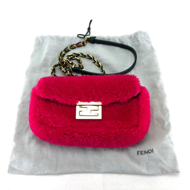楽天市場】FENDI フェンディ 8M0315 ミニバゲット 斜め掛け ミニ  