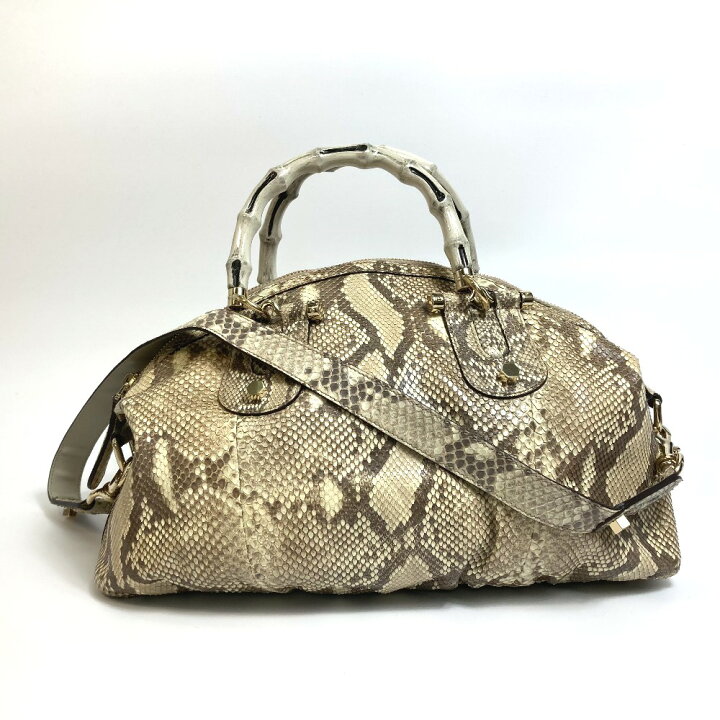 楽天市場】GUCCI グッチ 189867 バンブーハンドル カバン 2WAY 