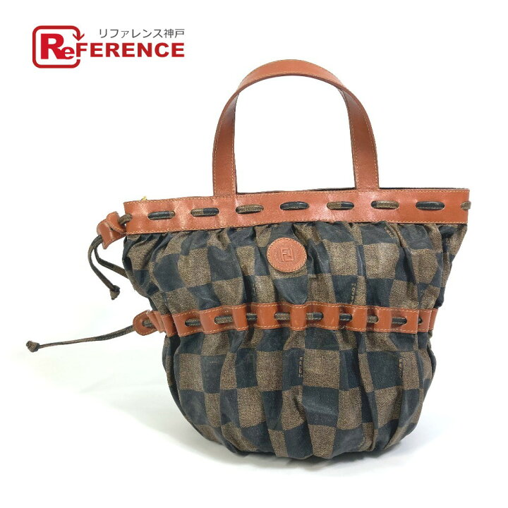 楽天市場】FENDI フェンディ ペカン ポーチ付き ハンドバッグ ビニール  
