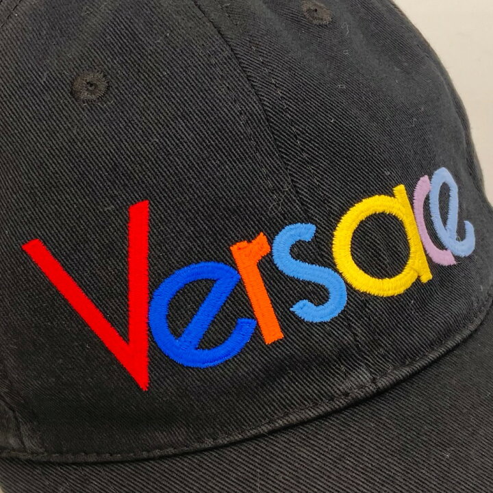 楽天市場】VERSACE ヴェルサーチ レインボー ロゴ刺繍 ベースボール 