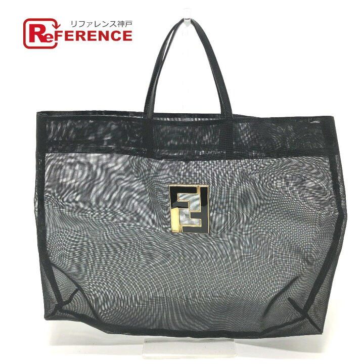 楽天市場】FENDI フェンディ FF金具 メッシュ トートバッグ ナイロン  