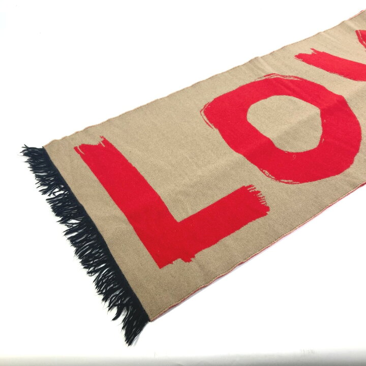 楽天市場】BURBERRY バーバリー 8037534 フリンジ スカーフ LOVE  