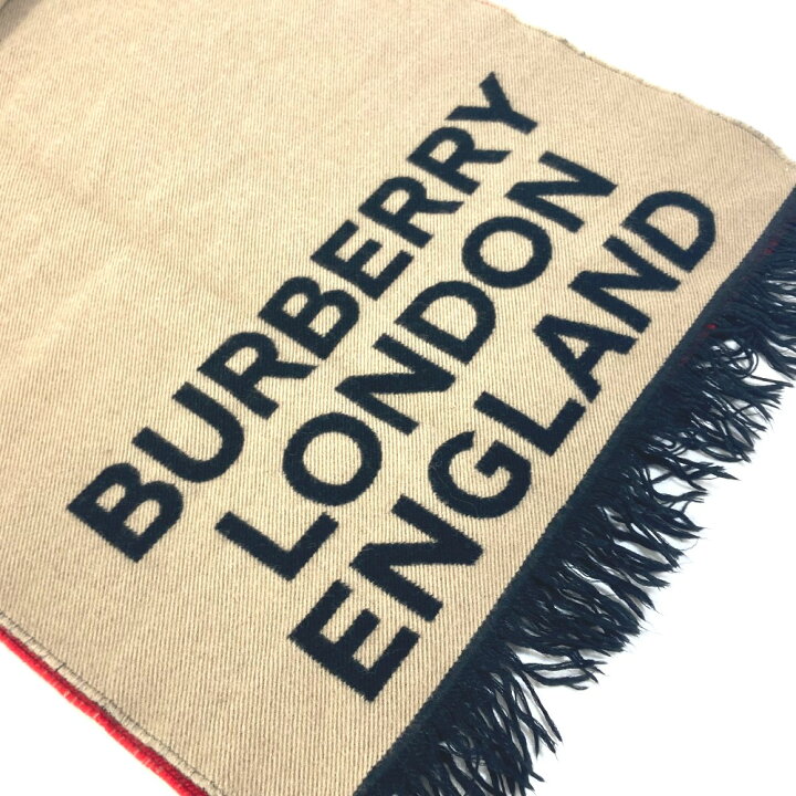 楽天市場】BURBERRY バーバリー 8037534 フリンジ スカーフ LOVE  