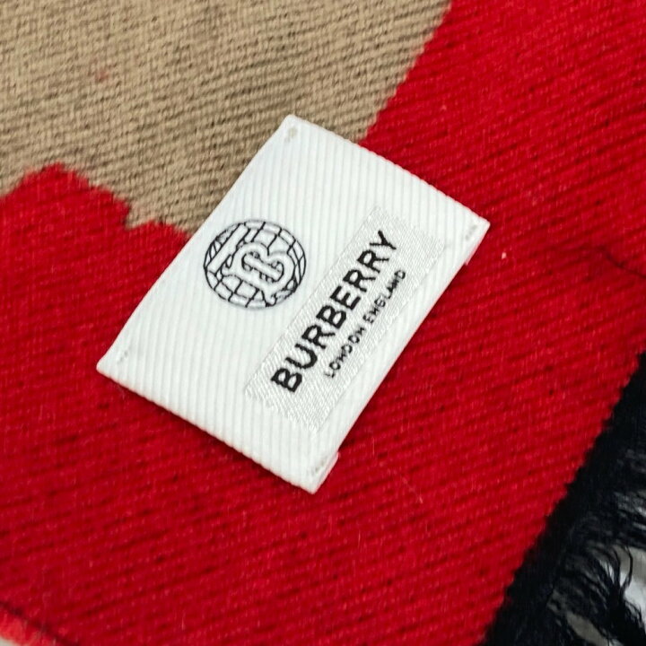 楽天市場】BURBERRY バーバリー 8037534 フリンジ スカーフ LOVE  