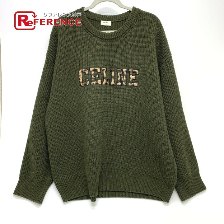 楽天市場】CELINE セリーヌ 2AB97 ロゴ レオパード 豹 ヒョウ柄 リブ網  