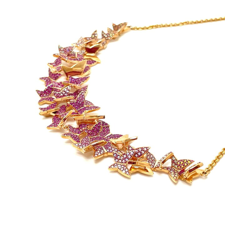 楽天市場】SWAROVSKI スワロフスキー バタフライ ビブ ピンク 