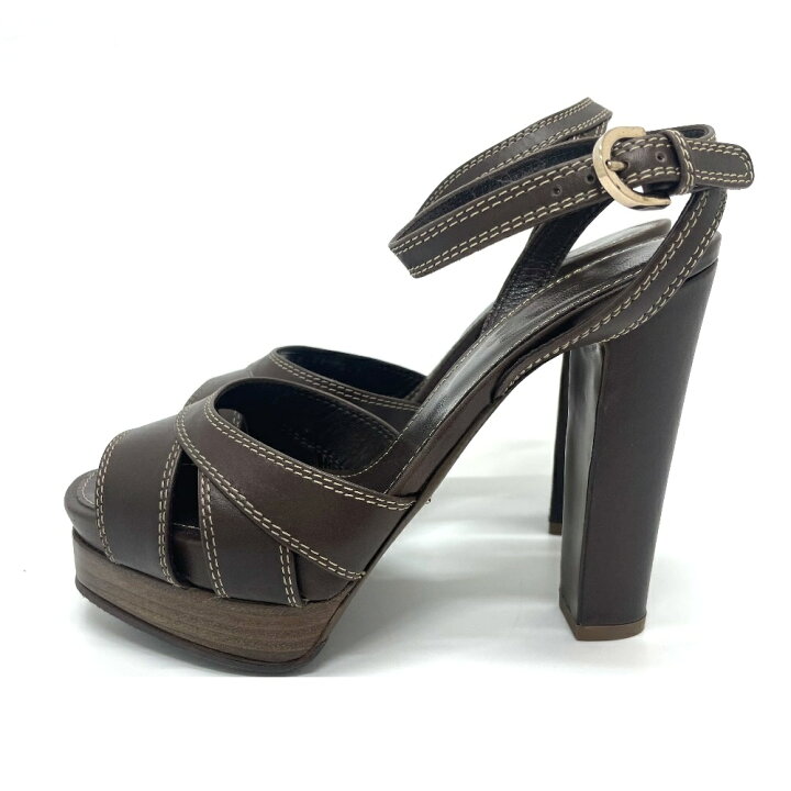 楽天市場】Sergio Rossi セルジオロッシ アンクル ストラップ ブラウン  