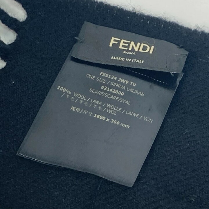 楽天市場】FENDI フェンディ FXS124 アパレル スカーフ ロゴ ワッペン  