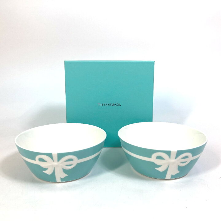 楽天市場】TIFFANY&Co. ティファニー リボン ブルーボックス ボウル 