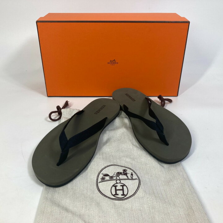 楽天市場】HERMES エルメス 靴 イゾレラ ビーチ サンダル ゴム 