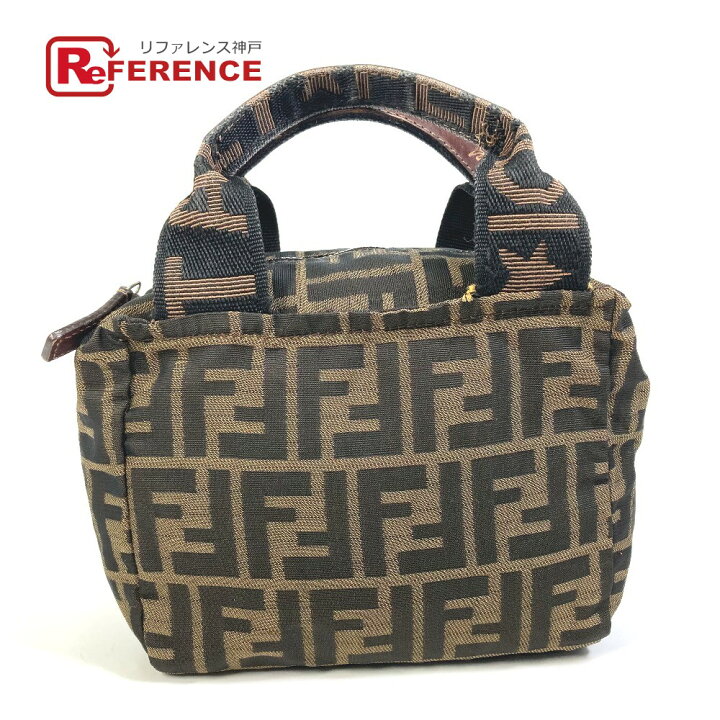 楽天市場】FENDI フェンディ 26541 ズッカ ミニ ハンドバッグ 