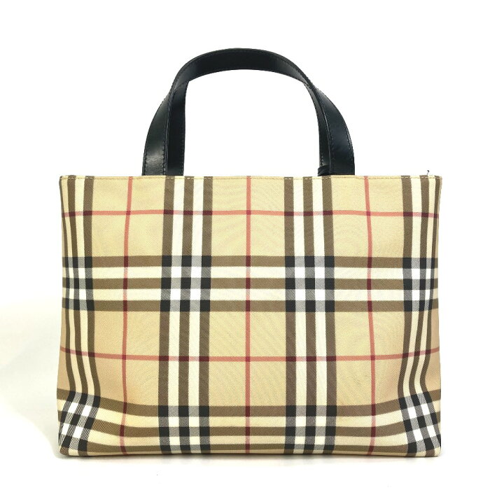 楽天市場】BURBERRY バーバリー チェック柄 トートバッグ カバン  