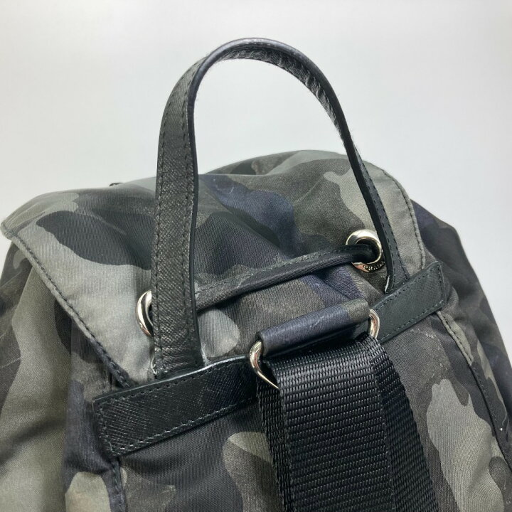 楽天市場】PRADA プラダ トライアングルロゴ 三角ロゴ 迷彩 カモフラ 