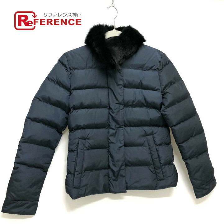 楽天市場】PRADA プラダ ファー ダウンジャケット ダウン /ナイロン  