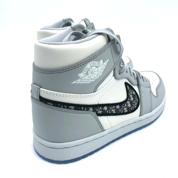 Christian Dior クリスチャンディオール CN8607-002 エア ディオール Dior × Nike Air Jordan High OG ナイキ エアジョーダン1 スニーカー メンズ ホワイト×グレー×ブラック 【中古】 ブランドショップ リファレンス ディオール× エアジョーダン ウィングスメッセンジャーバッグ グレー