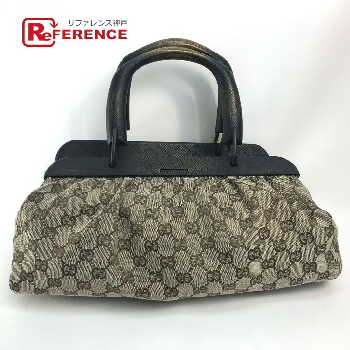 楽天市場】GUCCI グッチ 112683 GG柄 カバン ウッドハンドル 