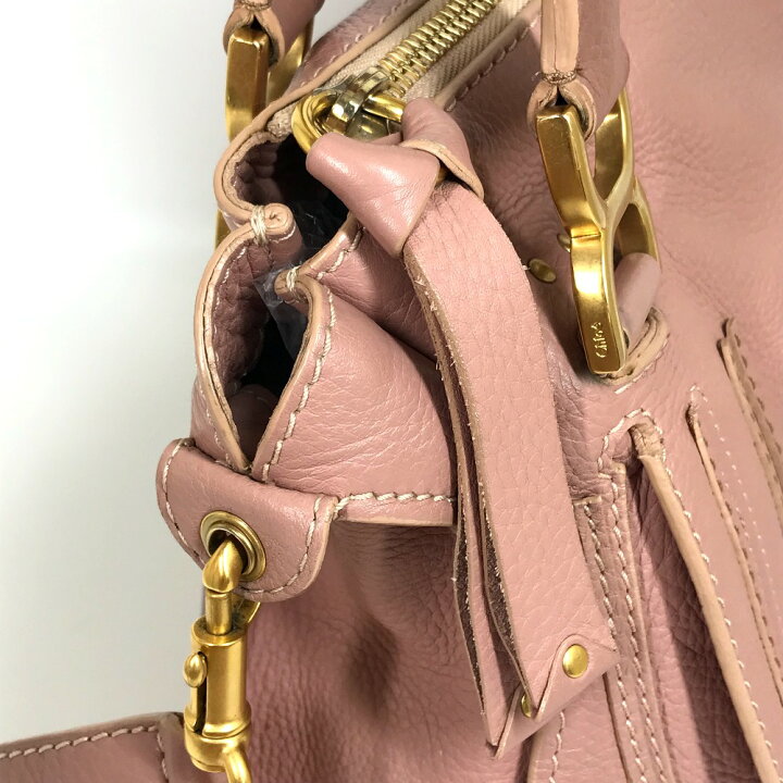 Chloe クロエ マーシー ショルダーバッグ 2way ハンドバッグ ピンク  