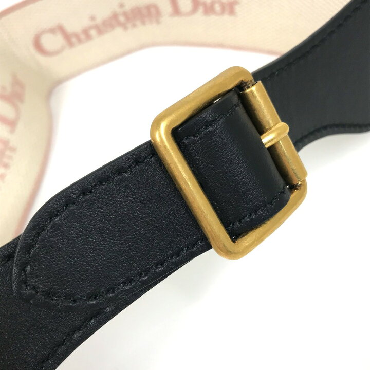 楽天市場】Dior ディオール エンブロイダリー ロゴ 太ベルト 幅広 