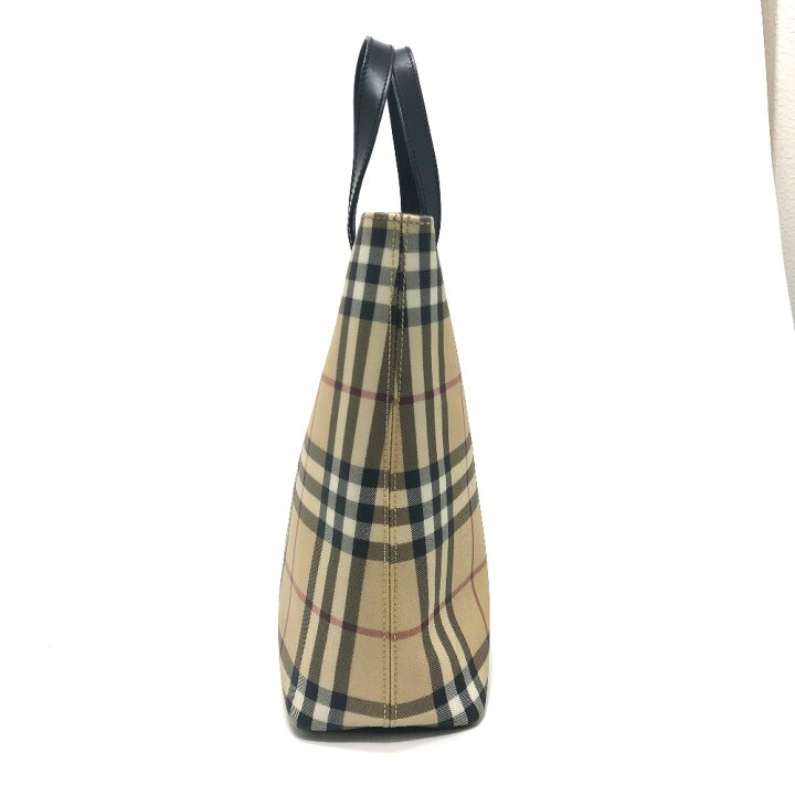 楽天市場】BURBERRY バーバリー チェック カバン トートバッグ PVC  