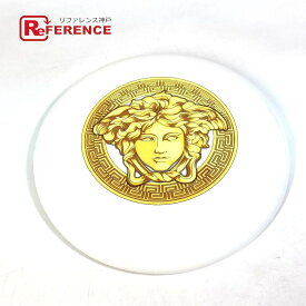 VERSACE ヴェルサーチ ZFRI00001 インテリア メデューサ フリスビー 雑貨 プラスチック ユニセックス ホワイト 未使用 【中古】