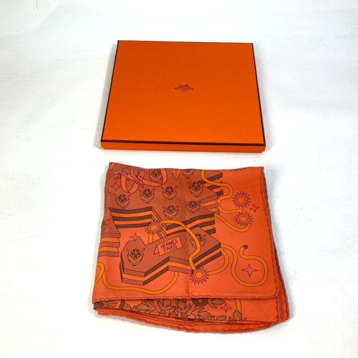 楽天市場】HERMES エルメス カレ ウォッシュ 90 スカーフ SURTEINT 