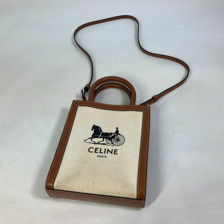 楽天市場】CELINE セリーヌ 193302DCI.02NT 馬車 バーティカルカバ  