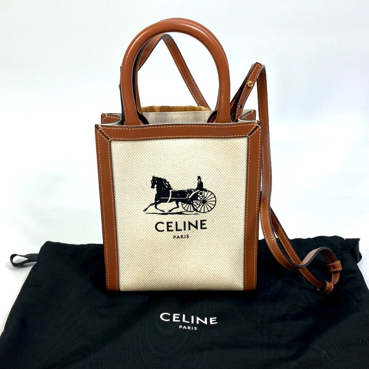 楽天市場】CELINE セリーヌ 193302DCI.02NT 馬車 バーティカルカバ  