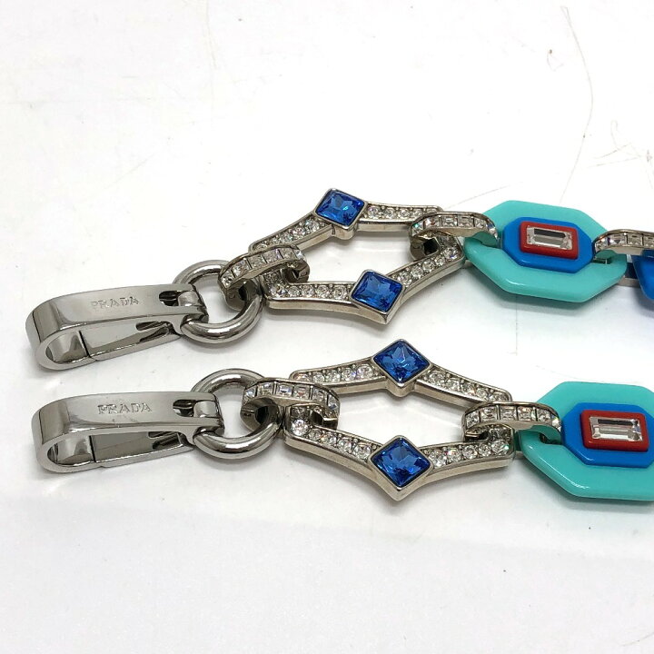 楽天市場】PRADA プラダ 1TY011 小物 ラインストーン チェーン 