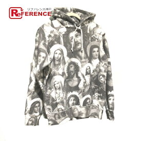 Supreme シュプリーム スウェット Jesus and Mary Hooded Sweatshirt 18AW パーカー コットン メンズ ダークグレー 未使用 【中古】