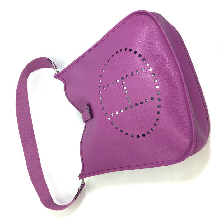 楽天市場】HERMES エルメス Hロゴ パンチング エブリン2 GM カバン  