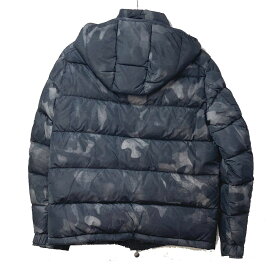 MONCLER モンクレール 53214 カモフラージュ MAYA(マヤ) フード付き アウター ダウンジャケット ダウン メンズ グレー系 【中古】